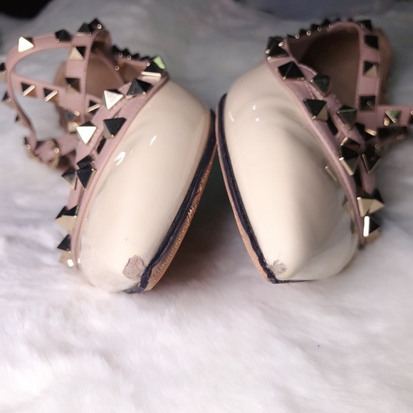 ❤️SOLD❤️Valentino rockstud belle cage flats 38.5 - Picture 8 of 9